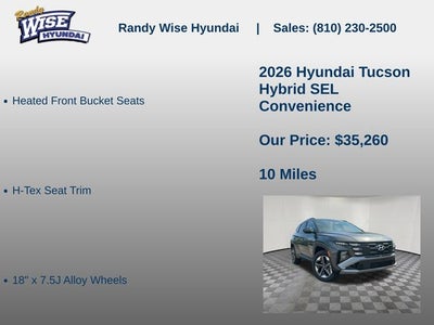 2026 Hyundai TUCSON HYBRID SEL Convenience