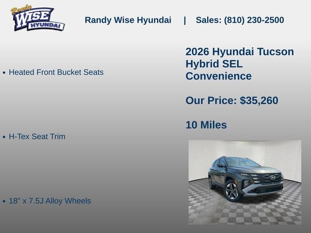 2026 Hyundai TUCSON HYBRID SEL Convenience