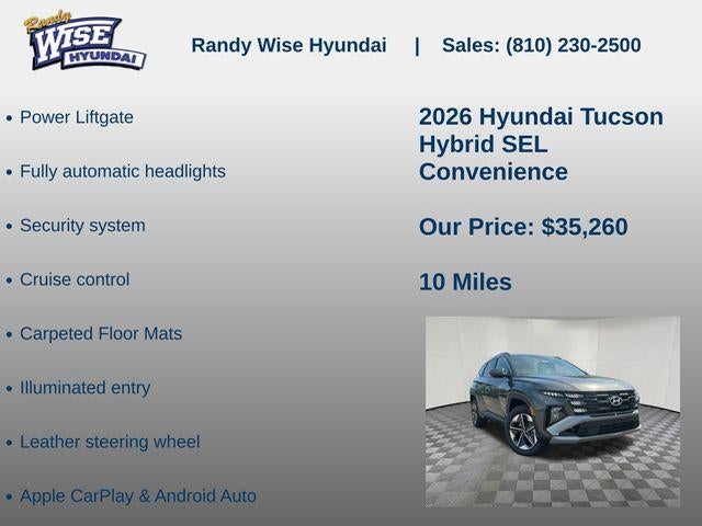 2026 Hyundai TUCSON HYBRID SEL Convenience