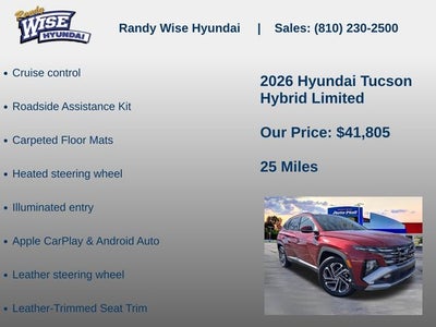 2026 Hyundai TUCSON HYBRID Limited