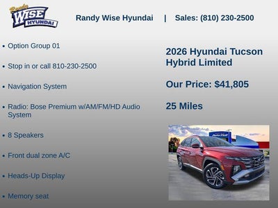 2026 Hyundai TUCSON HYBRID Limited