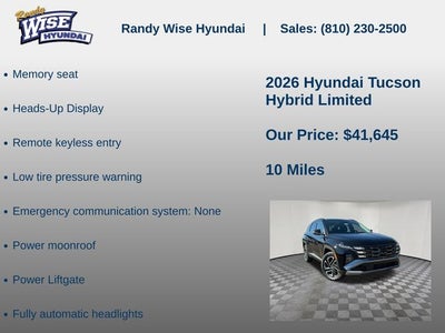 2026 Hyundai TUCSON HYBRID Limited