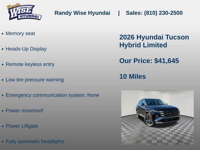 2026 Hyundai TUCSON HYBRID Limited