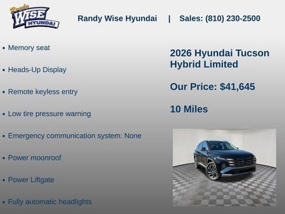 2026 Hyundai TUCSON HYBRID Limited