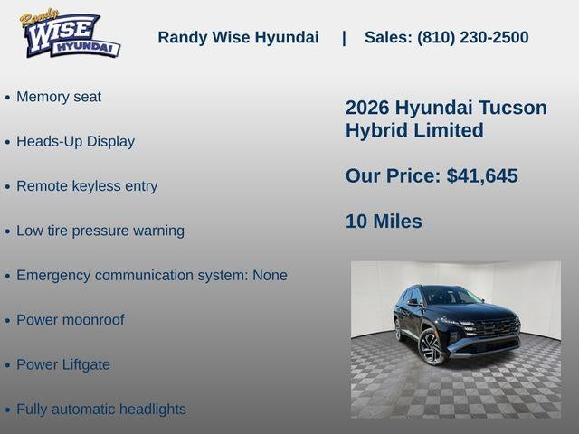 2026 Hyundai TUCSON HYBRID Limited