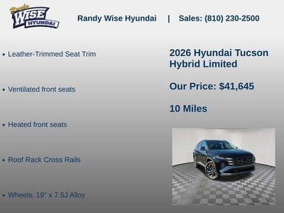 2026 Hyundai TUCSON HYBRID Limited