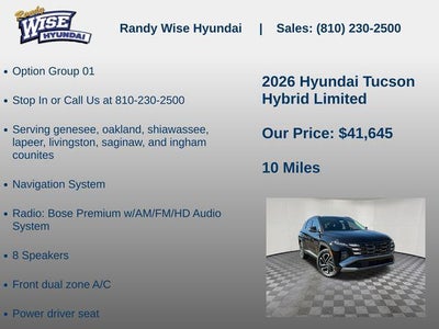 2026 Hyundai TUCSON HYBRID Limited