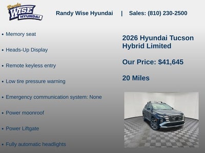 2026 Hyundai TUCSON HYBRID Limited
