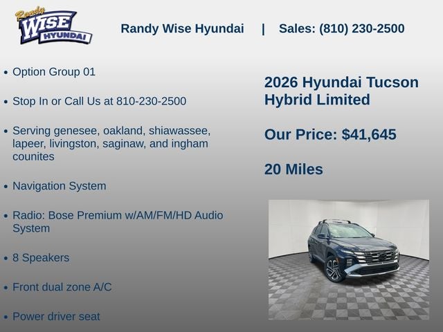 2026 Hyundai TUCSON HYBRID Limited