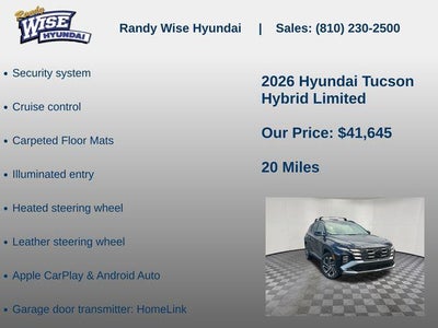 2026 Hyundai TUCSON HYBRID Limited