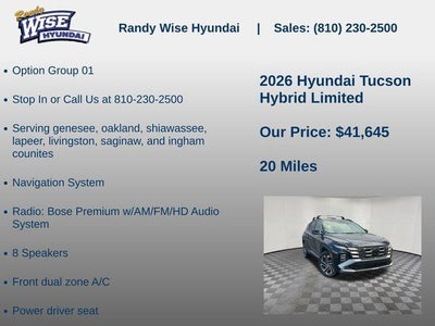 2026 Hyundai TUCSON HYBRID Limited
