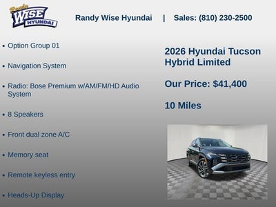2026 Hyundai TUCSON HYBRID Limited