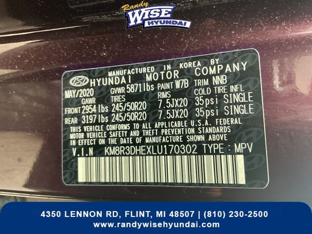 2020 Hyundai PALISADE SEL