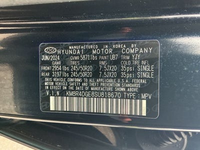 2025 Hyundai PALISADE SEL Premium 7 Passenger