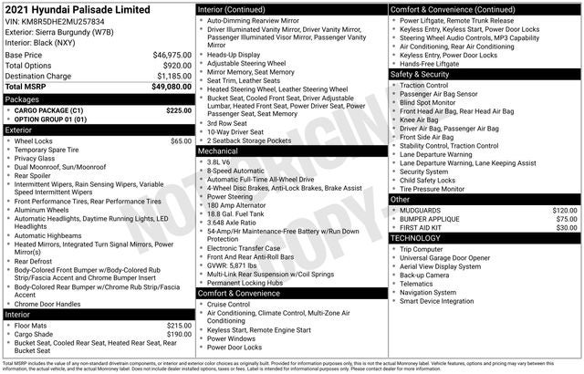 2021 Hyundai PALISADE Limited