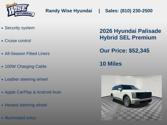 2026 Hyundai PALISADE HYBRID SEL Premium 7P