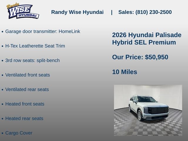 2026 Hyundai PALISADE HYBRID SEL Premium 8P