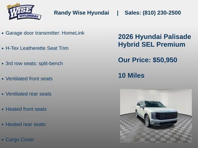 2026 Hyundai PALISADE HYBRID SEL Premium 8P