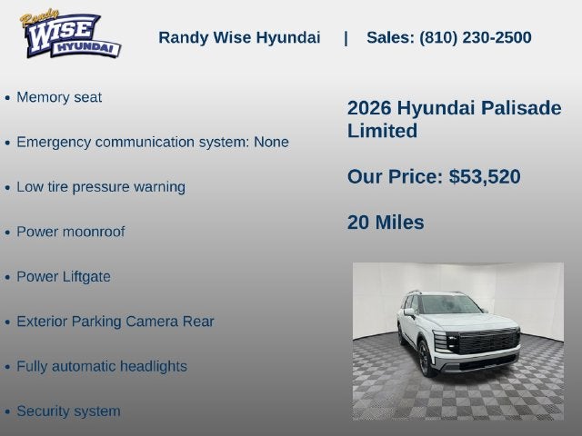 2026 Hyundai PALISADE Limited AWD