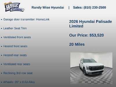 2026 Hyundai PALISADE Limited AWD