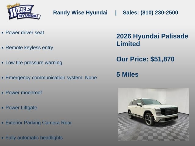 2026 Hyundai PALISADE Limited AWD