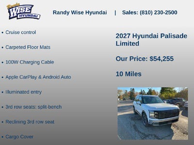 2027 Hyundai PALISADE Limited AWD