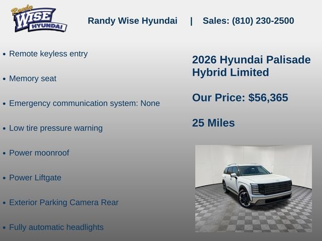 2026 Hyundai PALISADE HYBRID Limited