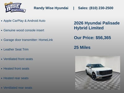 2026 Hyundai PALISADE HYBRID Limited