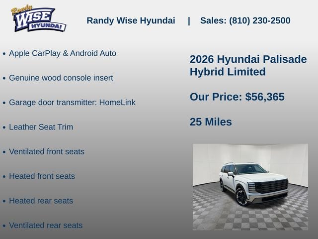 2026 Hyundai PALISADE HYBRID Limited