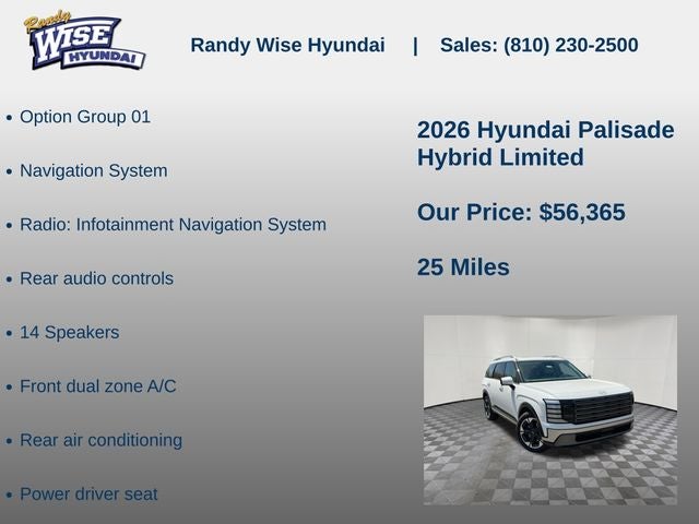 2026 Hyundai PALISADE HYBRID Limited