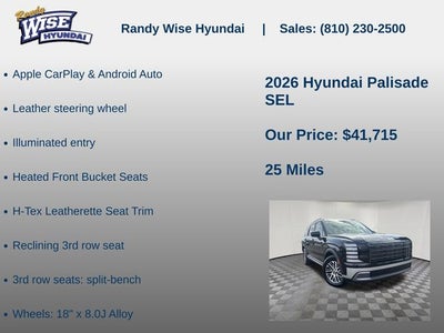 2026 Hyundai PALISADE SEL FWD