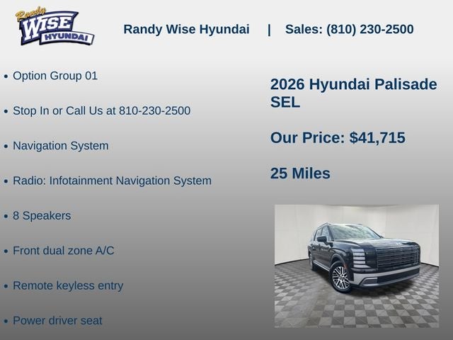 2026 Hyundai PALISADE SEL FWD