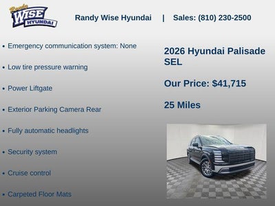 2026 Hyundai PALISADE SEL FWD