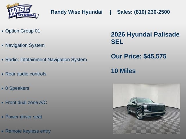 2026 Hyundai PALISADE SEL AWD