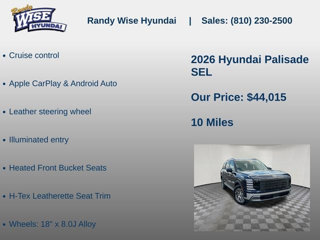 2026 Hyundai PALISADE SEL AWD