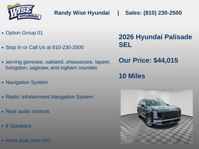 2026 Hyundai PALISADE SEL AWD