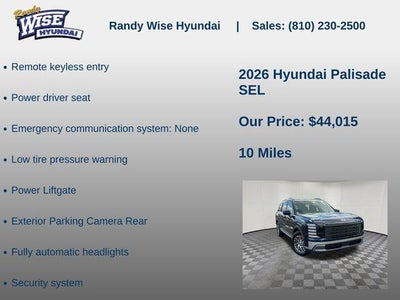 2026 Hyundai PALISADE SEL AWD