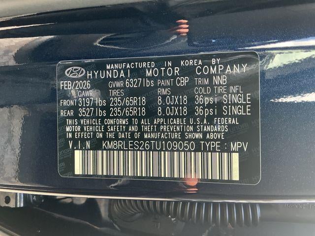 2026 Hyundai PALISADE SEL AWD