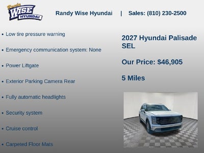 2027 Hyundai PALISADE SEL AWD