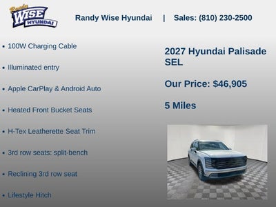 2027 Hyundai PALISADE SEL AWD