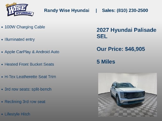 2027 Hyundai PALISADE SEL AWD