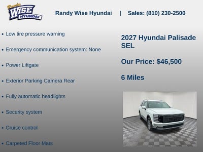 2027 Hyundai PALISADE SEL AWD