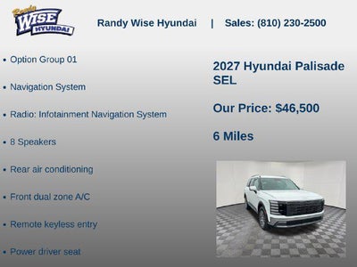 2027 Hyundai PALISADE SEL AWD