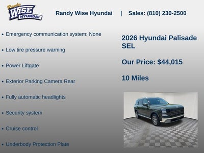 2026 Hyundai PALISADE SEL AWD
