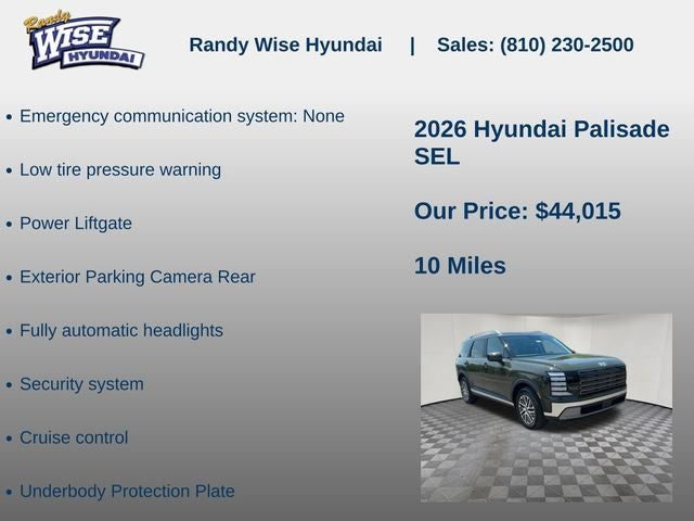 2026 Hyundai PALISADE SEL AWD