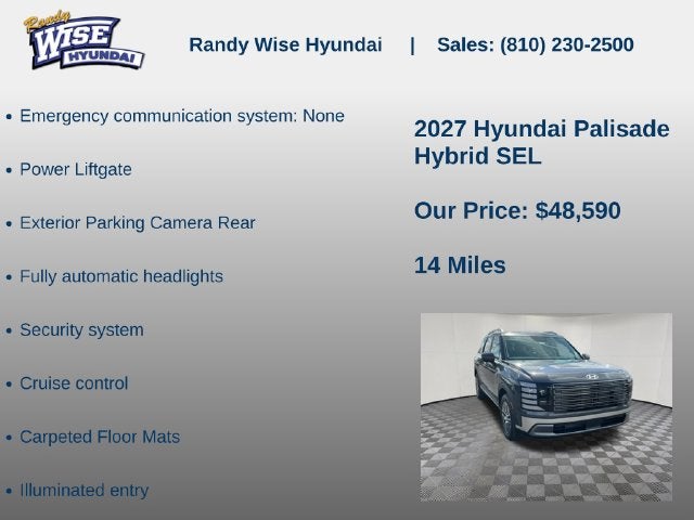 2027 Hyundai PALISADE HYBRID SEL 7P
