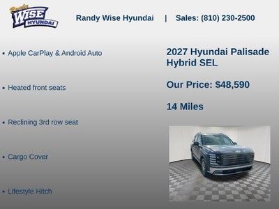 2027 Hyundai PALISADE HYBRID SEL 7P