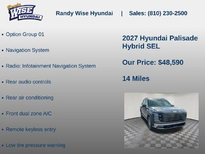 2027 Hyundai PALISADE HYBRID SEL 7P