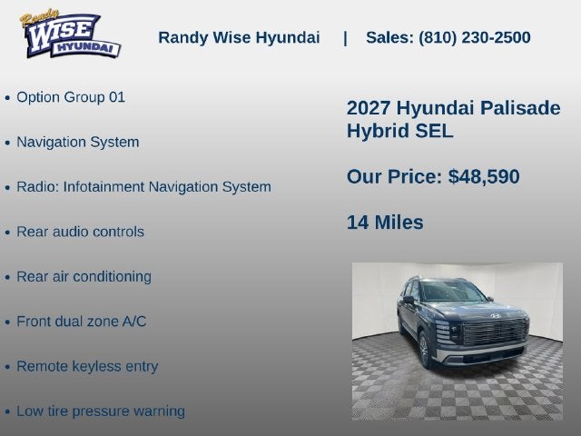 2027 Hyundai PALISADE HYBRID SEL 7P