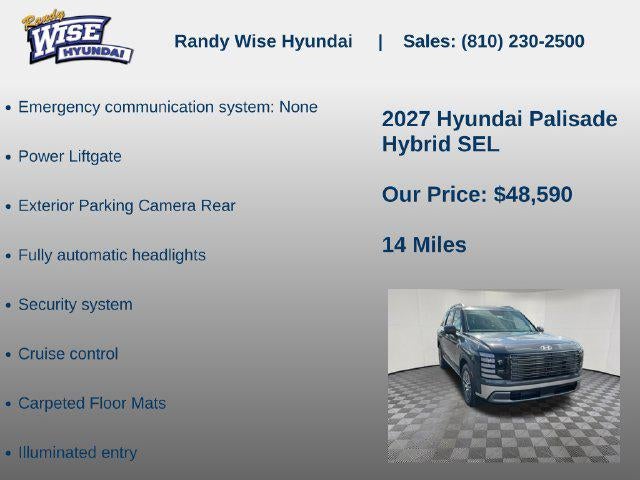 2027 Hyundai PALISADE HYBRID SEL 7P
